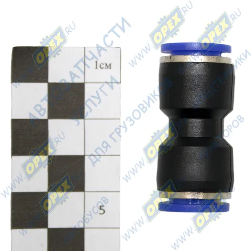 PUC 12 Фитинг (штуцер) прямой; трубка ф12/ф12мм (цанга); пвх АВТОМАГНАТ1