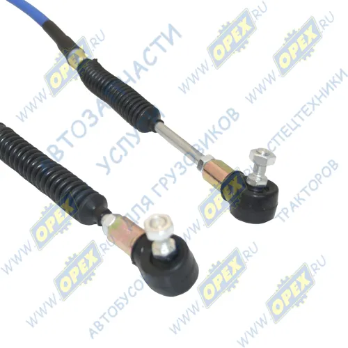 AVP-2M-GG-075-09200 Трос ф14 L=9200 в оплетке с наконеч.М10х1,5/М10х1,5 КПП ZF (ЛИАЗ, ПАЗ КПП КАМАЗ); L=9200 ход 75мм АвтоПартнер1