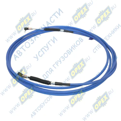 AVP-2M-GG-075-09200 Трос ф14 L=9200 в оплетке с наконеч.М10х1,5/М10х1,5 КПП ZF (ЛИАЗ, ПАЗ КПП КАМАЗ); L=9200 ход 75мм АвтоПартнер