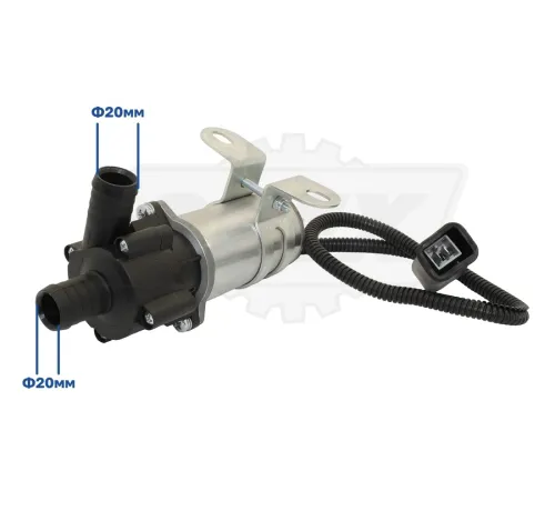 75.3780.12.01 Насос отопителя 12В ф.20мм (фишка 2 плоск.клеммы) ПЖД 14ТС,151.8106; (2штуцера ф20) Авторитм3