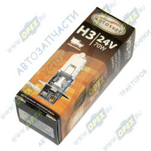 34330 Лампа накаливания 24V 70W; H3 (PK22s) DAF LCV (1970-2020), FRUEHAUF (1970-2020), KRONE (1970-2020), MAN Bus (1970-2020), RVI D (2013-2020), SCHMITZ (1 Автосвет-лампы