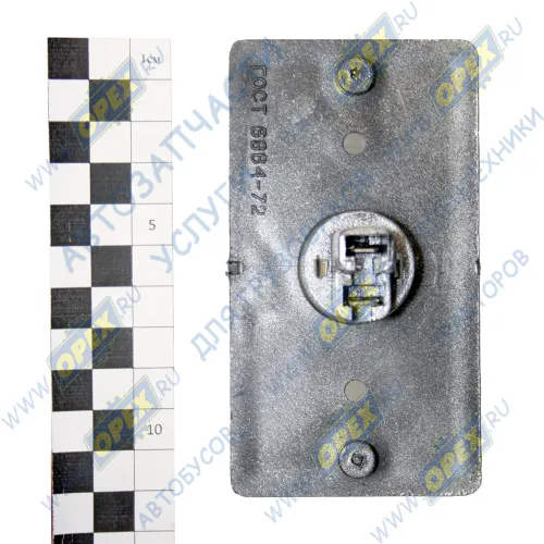 16.3712 б/л Фонарь габаритный (белый) 110х60; фишка 2 плоск.клеммы,24В, НЕФАЗ-5299,МАЗ-103 АвтоТехКом1