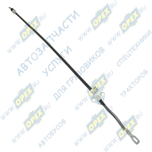 3302-3508180 Трос ручного тормоза ГАЗ-3302 задний; ф12 L=1300 в оплетке с наконеч.L=15 АвтоТрос