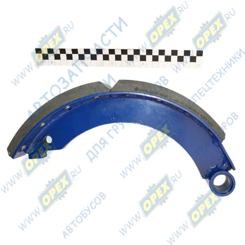 1655571Х-3501090 Колодка тормозная (530х120) УРАЛ (под однополосный цилиндр); (1 шт) (каркас сварной) АККОР2