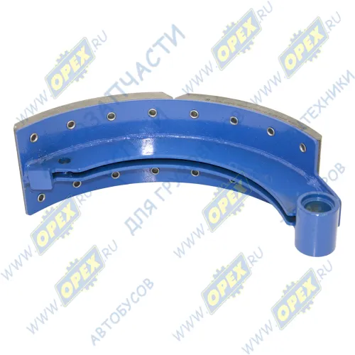 1655571Х-3501090 Колодка тормозная (530х120) УРАЛ (под однополосный цилиндр); (1 шт) (каркас сварной) АККОР1