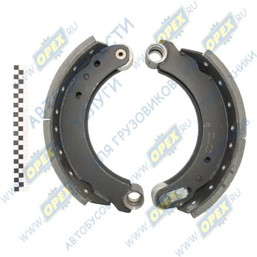 1654326-3501090\91 Колодка тормозная МАЗ п/прицеп (160х420); (комплект 2 шт.) левая/правая АККОР1