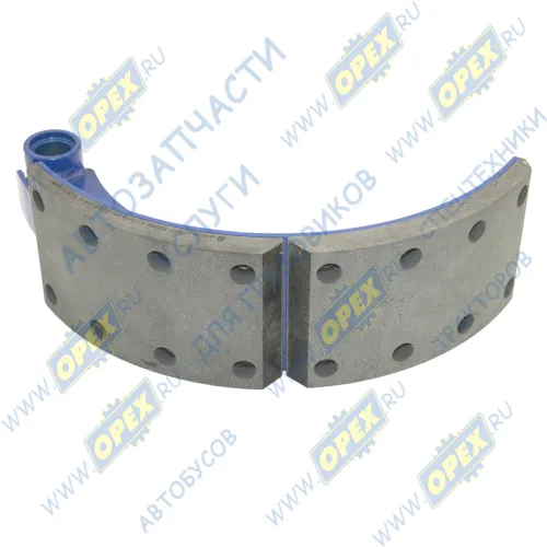 1655571Х-3501090 Колодка тормозная (530х120) УРАЛ (под однополосный цилиндр); (1 шт) (каркас сварной) АККОР