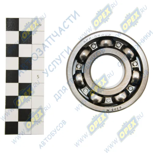 50305 (6305N) Подшипник 25х62х17 шарик.радиал. 1-ряд. (со стопор.канавкой) АПП1