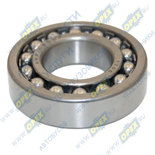1206 Подшипник 30х62х16 шарик. радиал. 2-ряд. сферич.; механизма рулевого Т-150,с/х АПП