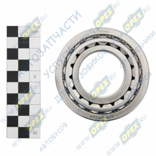 6-7208А (30208 /P6) Подшипник 40х80х19,75 ролик.радиал.упорн.конич. 1-ряд. NISSAN PICK UP/TERRANO I / URVAN 2.0-2.5L; ГАЗ 3301,4301,ГАЗ-САЗ 4509 КПП,МАЗ ГУР АПП1