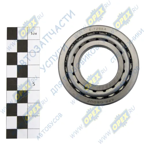 7206 Подшипник 30х62х17,3 ролик.радиал.упорн.конич. 1-ряд. АПП1