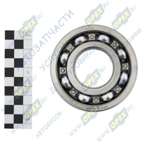 308 Подшипник 40х90х23 шарик.радиал. 1-ряд. (открытый); полуосей /ВОЛГА/,КОМ ГАЗ-53 АПП1
