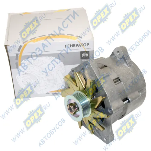 6582.3701-04 Генератор 28В поликлин.шкив ф70/ h=30 с выводом под датчик, 1 клемма под фишку КАМАЗ-740.30 KAMAZ-6520 740.30, 740.31, 740.50; 80А АТЭ-1