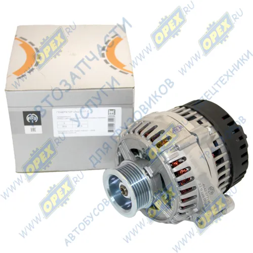 4542.3771 Генератор 28в КАМАЗ (ЕВРО-3,4) поликл.шкив 6 руч. ф60 h=30 с пятипин.разъемом KAMAZ 5460 eng. 740.64-420 Euro-3 2003-; 80А АТЭ-1