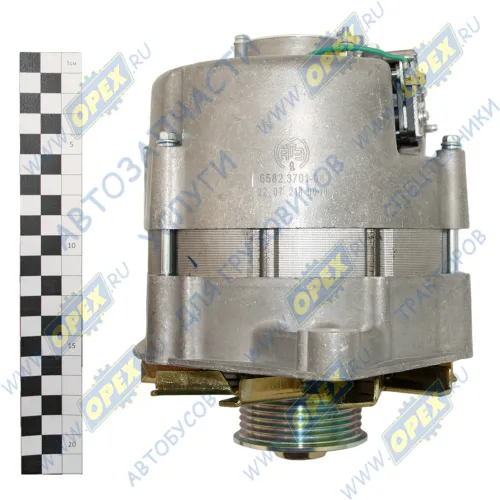 6582.3701-04 Генератор 28В поликлин.шкив ф70/ h=30 с выводом под датчик, 1 клемма под фишку КАМАЗ-740.30 KAMAZ-6520 740.30, 740.31, 740.50; 80А АТЭ-12