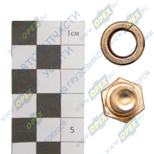 А240Н-1008504/10 Болт С/И М10х45х1.5,Р=35,К=17 коллектора выпускного ЯМЗ; со втулкой н/о+втулка (сталь)Ф10х18,L=14 АШ2