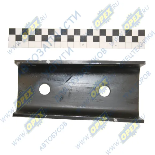 А5337-2202087 Кронштейн МАЗ хомута опоры вала карданного (L=187, S=87х80, H=55, 8 отв.) АШ1