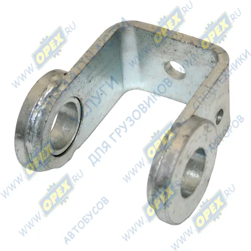 6430-5001706 Опора переднего подрессоривания кабины Побразная L=270 Sвнутр.=65; 2отв.ф28/1отв.ф25/1отв.М10х1,5 АШ