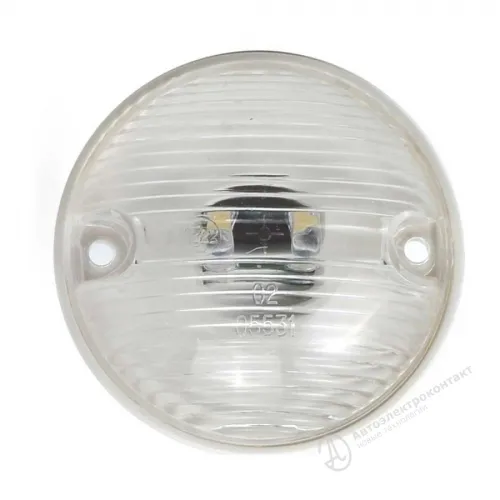 531.3731 Фонарь габаритный передний белый круглый светодиод 12/24в; (12/24) белый LED АЭК1