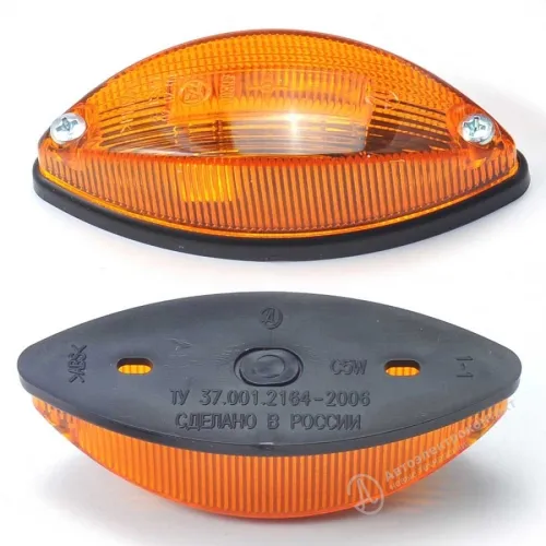 70.3731-01 Фонарь габаритный (контурный) овальный; сетодиод. (оранж)100х40 АЭК