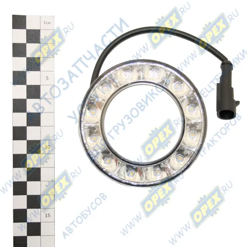 78.3731 Фонарь габаритный передний Паз 3237, ЛиАЗ 5292,6312, МАЗ; (12/24В) белый LED кольцо АЭК1