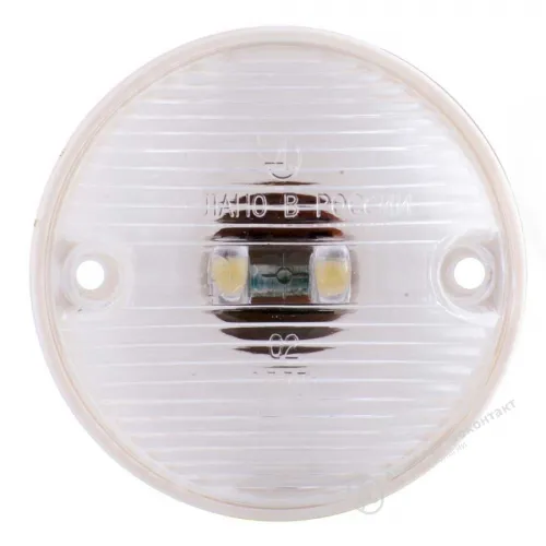 53.3731-03 Фонарь габаритный передний ПАЗ,ЛИАЗ 12/24В белый LED (с проводом) АЭК