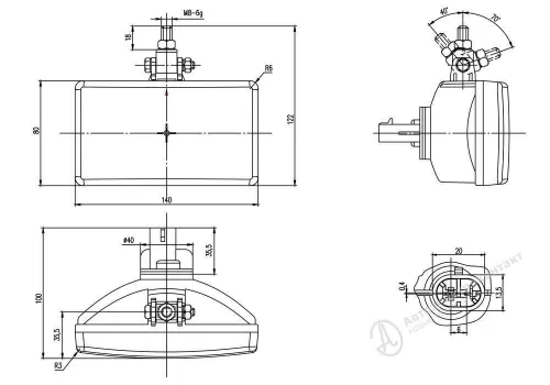 791.3776 Фонарь задний противотуманный красный (разъем штырьевой) 24в АЭК1
