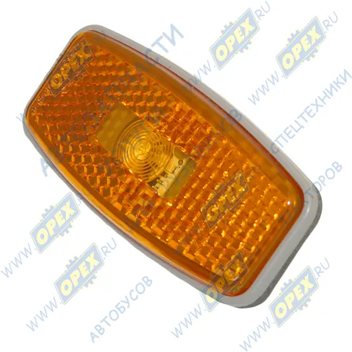 74.3731-01 Фонарь габаритный светодиод 12/24в (колодка овальная AMP) на защелках; оранжевый АЭК