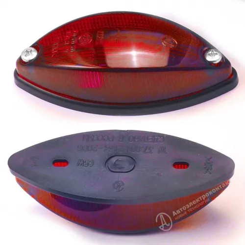 69.3731 Фонарь габаритный (контурный) овальный; сетодиод. (красный)100х40 АЭК