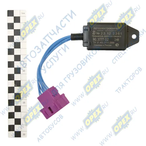 90.3777-02 Реле указателя поворота 24В ГАЗ, ПАЗ, ЛиАЗ, КАМАЗ, Волжанин; с переходником АЭК1