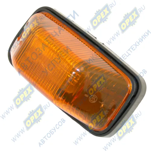 641.3726-01 Указатель поворота боковой (повторитель) КАМАЗ,МАЗ 110х60х60 24V разъем под фишку 2 контакта; (по 6 правилам ПАЗ) АЭК
