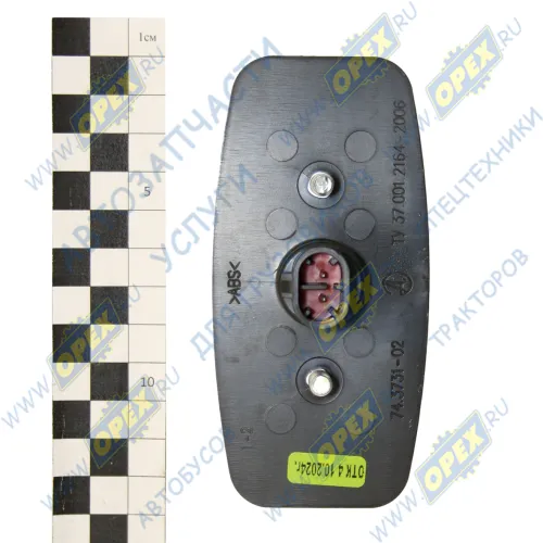 74.3731-02 Фонарь габаритный светодиод 12/24в (колодка овальная AMP) на шпильках; оранжевый со светоотражателем АЭК1