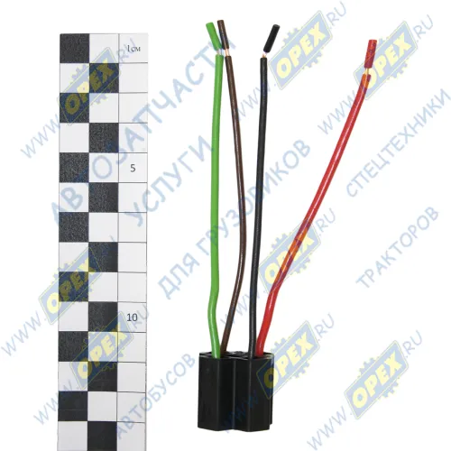 9016СБ4 Колодка соединительная реле; (в сборе с 4-мя пров.2х0,75+2х1,50мм кв. L=120мм)(392) АЭНК1