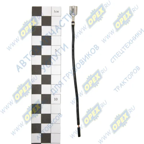 8008СБ-0,75 Клемма "мама" серии 6.3 колодочная (с фиксацией); луженая,сечение 0,75 (с фиксатором, с проводом) (2854) АЭНК