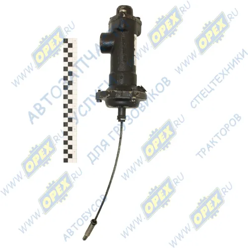 551605-8607010 Клапан МАЗ управления механизмом подъема платформы (встряхивания); с тросом L=330мм БААЗ1