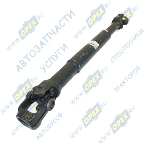 5440Е9-3444050-000 Вал карданный рулевой МАЗ нижний (Lmin=557 mm. Lmax=862 mm.); вилка шлиц/шпонка БААЗ