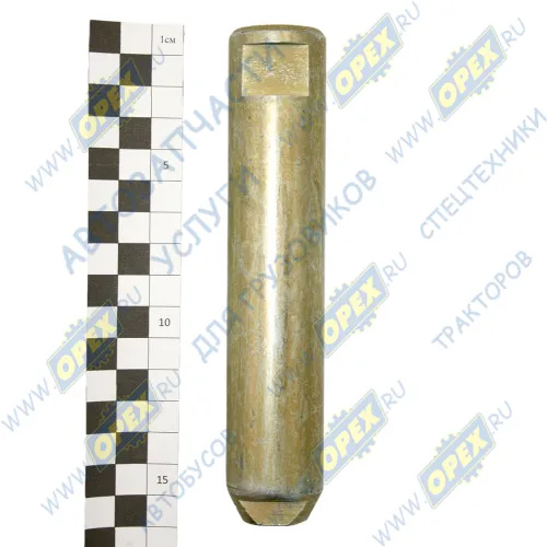 5432-2902478 Палец ушка рессоры МАЗ передней (ф32х160, с двумя прот-ми и торц.отв. с двух сторон d=14 d-10) БААЗ1