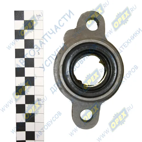 64221-3502018 Стакан кулака разжимного МАЗ с подшипником (фнаруж=72 L=138 h=60 h1=52 h2=26; 2отв.ф15/1отв.М10х1 с ШС, чугун) БААЗ1