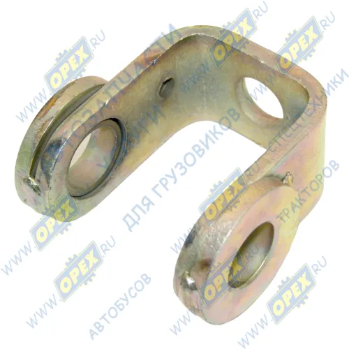 6430-5001706 Опора переднего подрессоривания кабины Побразная L=270 Sвнутр.=65; 2отв.ф28/1отв.ф25/1отв.М10х1,5 БААЗ