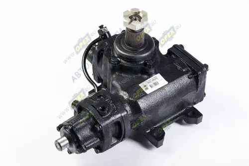 64221-3400010-10 Механизм рулевой МАЗ (поросёнок) с распределителем (высокая кабина, сошка справа, МАЗ-5440, 6430) БААЗ3