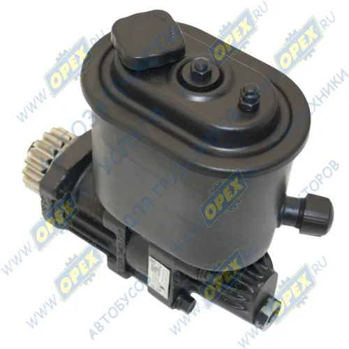 4310-3407200-01 Насос гидроусилителя (ГУРа) КАМАЗ в сборе с бачком и шестерней отвод М24 KAMAZ 4310 1979-/ LIAZ 5256 БАГУ2