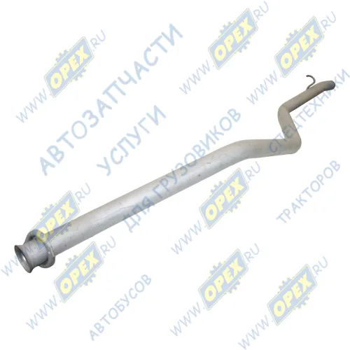 3221-1203170-30 Труба выхлопная ГАЗ-2705,3221,Газель (дв.ЗМЗ-40524,УМЗ-4216,Крайслер)Евро-3, ф65 L=2270; 1 ромбич.фланец 2отв.ф9 с крючком, кривая, БАКСАН1