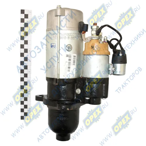 5402.3708000-01 Стартер 24В z=10 модуль-3,75 КАМАЗ ЕВРО-2 (крепеж 3 болта) 9кВт редукторный, доп.реле плавного включения БАТЭ1