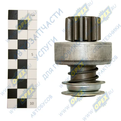 7402.3708600 Привод стартера (бендикс) Z=10; фвнутр=14; внутр.шлиц=6; h=27 L=80 ЗИЛ БАТЭ2