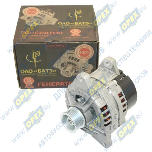 3252.3771000-50 Генератор 28в ЯМЗ-656,658 и их модиф.ЕВРО-3 поликлин.шкив MAZ 656/658 2009- EURO-2,3; 90А БАТЭ