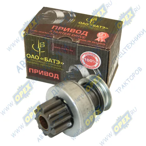 7402.3708600 Привод стартера (бендикс) Z=10; фвнутр=14; внутр.шлиц=6; h=27 L=80 ЗИЛ БАТЭ