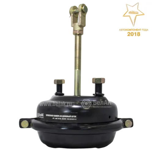 БАК.76130 Камера тормозная тип 30 (шток 182 мм.) прицепы НефАЗ; 960-3519310-50 БелАК