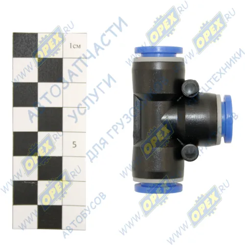 БАК.90312 Фитинг (тройник) Т-образный; трубка ф12/ф12/ф12мм (цанга); пвх БелАК1