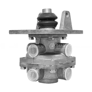 БАК.13511 Кран тормозной 2-х секционный подпедальный (без педали); (ГТК Н/О) МАЗ,КамАЗ ЕВРО (8 отверст.М22х1,5/7отверст.ф10) БелАК1