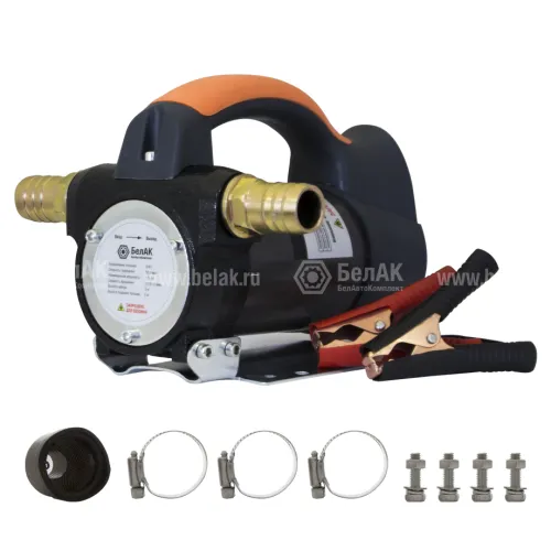 БАК.11034 Насос для перекачки топлива 24В (не погружной ); с электродвигателем 50л/мин "Гелиос" БелАК1